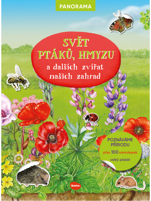 ELLA & MAX СВЕТЪТ НА ПТИЦИТЕ, ГЪБИТЕ И ДРУГИТЕ ЖИВОТНИ НА НАШИТЕ ГРАДИНИ - Книга с плакат и стикери