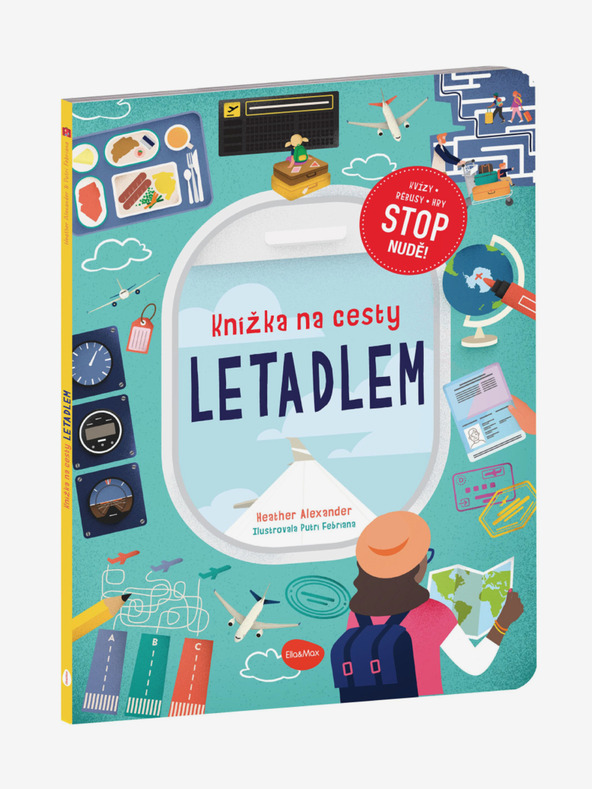 ELLA & MAX Книга за пътуване LETADLEM - Спрете скуката: викторини, пъзели, игри
