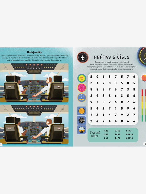 ELLA & MAX Книга за пътуване LETADLEM - Спрете скуката: викторини, пъзели, игри