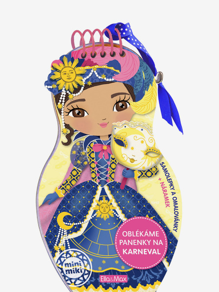 ELLA & MAX Обличане на кукли за карнавал - книжка за оцветяване