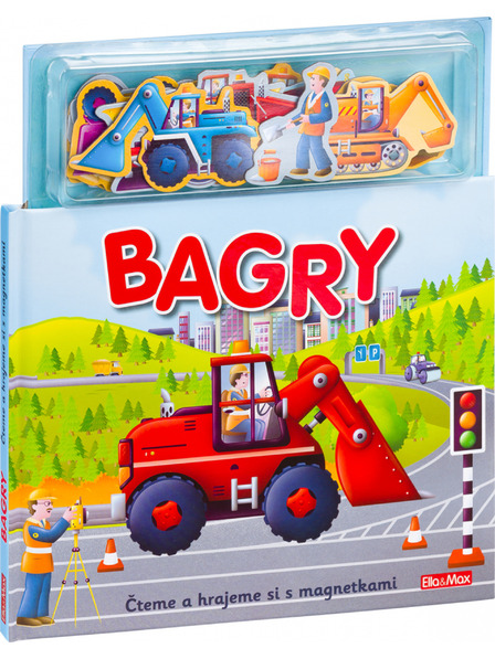 ELLA & MAX БАГЕРИ - Книга с магнитни лепенки