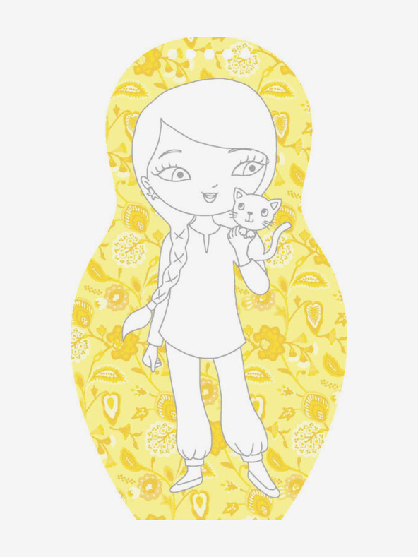 ELLA & MAX Облечи йорданските кукли ZEINA - книжка за оцветяване