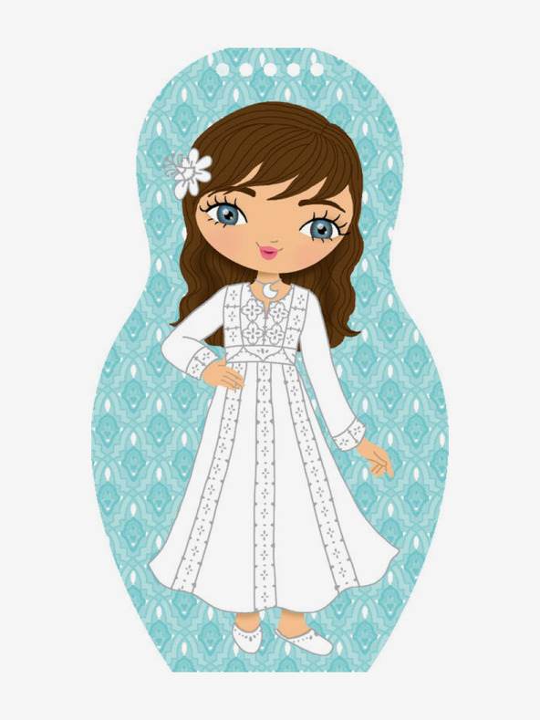 ELLA & MAX Облечи йорданските кукли ZEINA - книжка за оцветяване