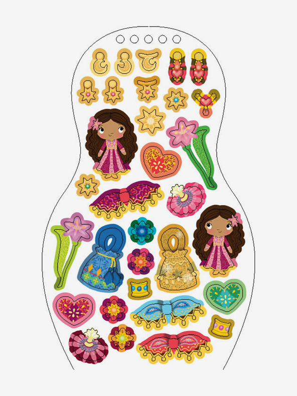 ELLA & MAX Облечи йорданските кукли ZEINA - книжка за оцветяване