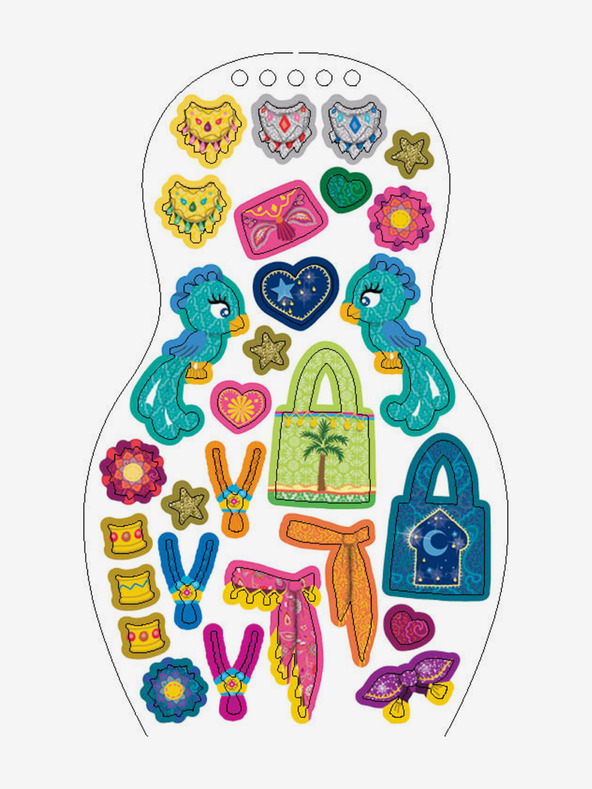 ELLA & MAX Облечи йорданските кукли ZEINA - книжка за оцветяване