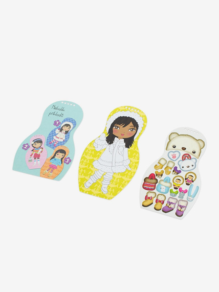 ELLA & MAX Обличане на ескимоската кукла Анук - книжка за оцветяване