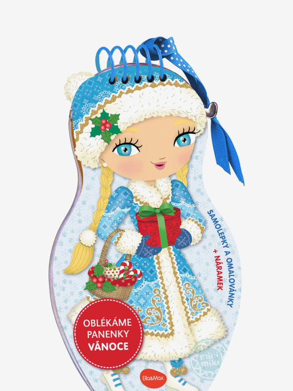 ELLA & MAX Обличаме кукли КОЛЕДА - Книжка за оцветяване