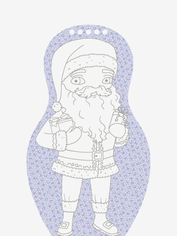 ELLA & MAX Обличаме кукли КОЛЕДА - Книжка за оцветяване