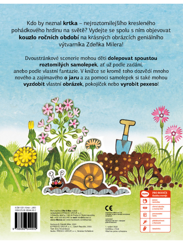 ELLA & MAX КЪРТ и ПРОЛЕТТА - Книга със стикери