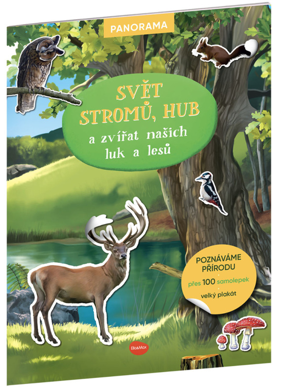 ELLA & MAX СВЕТЪТ НА ДЪРВЕТАТА, ГЪБИТЕ И ЖИВОТНИТЕ НА НАШИТЕ ЛАУКИ И ГОРИ - Книга с плакат и стикери