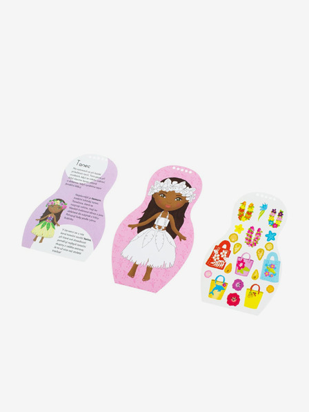 ELLA & MAX Обличане на таитянските кукли Мохеа - книжка за оцветяване