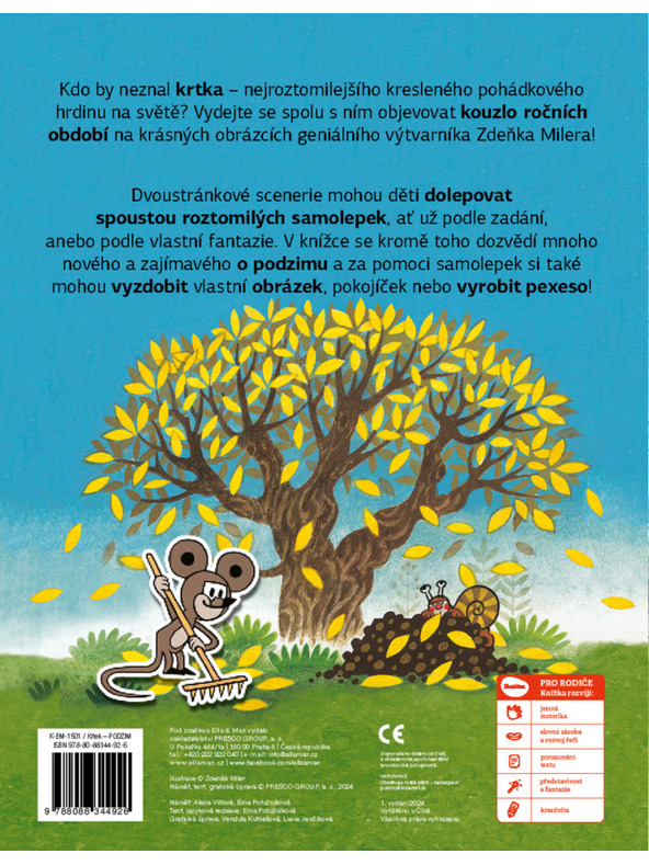 ELLA & MAX КЪРТ и ЕСЕНТА - Книга със стикери