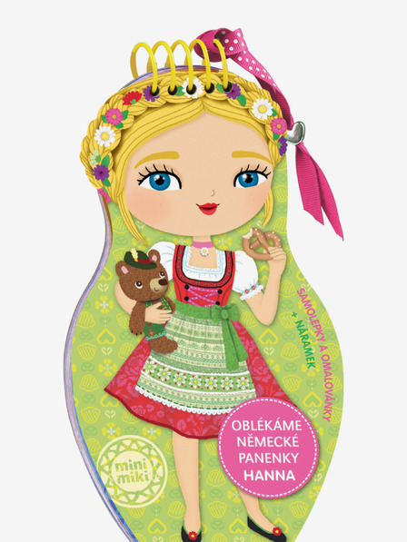 ELLA & MAX Обличане на немски кукли ХАННА - книжка за оцветяване