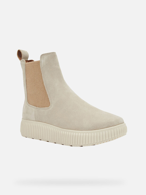 Geox Бежови дамски ankle обувки Geox Graisy