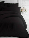Kvalitex Френско едноцветно памучно спално бельо 220x200, 70x90см черно
