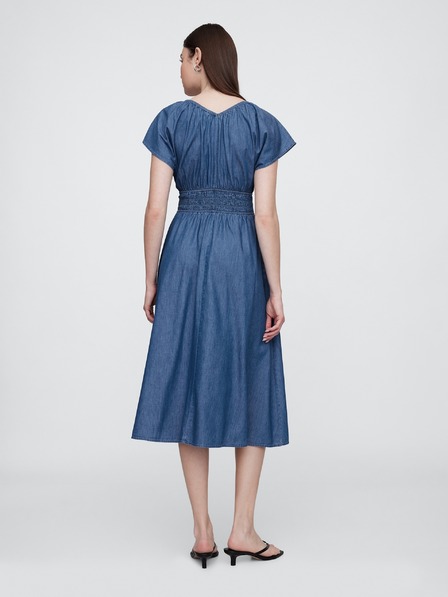 GAP Макси рокля от chambray с джобове GAP