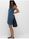 Marks & Spencer Плавна мини рокля от деним от чист памук Marks & Spencer тъмносиньо