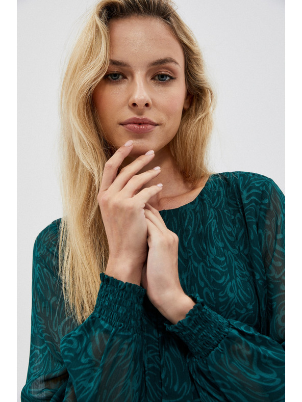 Moodo Зелена дамска рокля Moodo