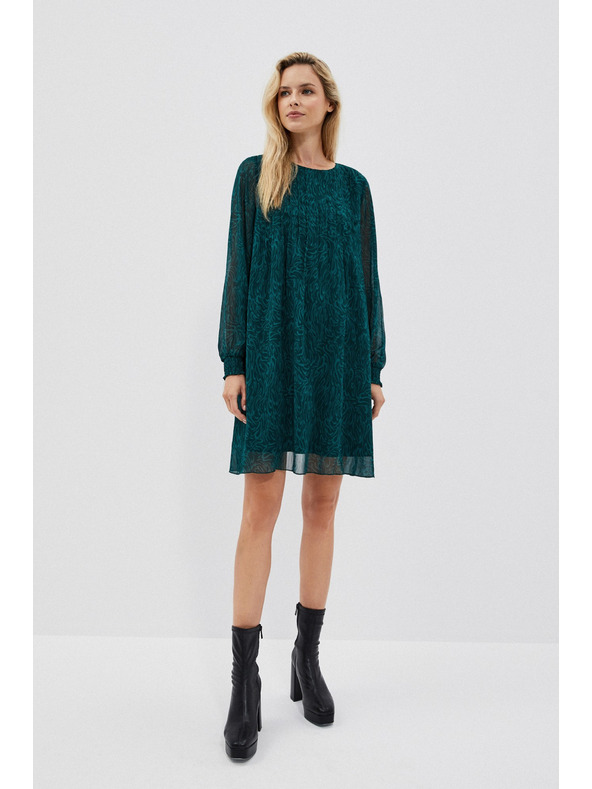 Moodo Зелена дамска рокля Moodo
