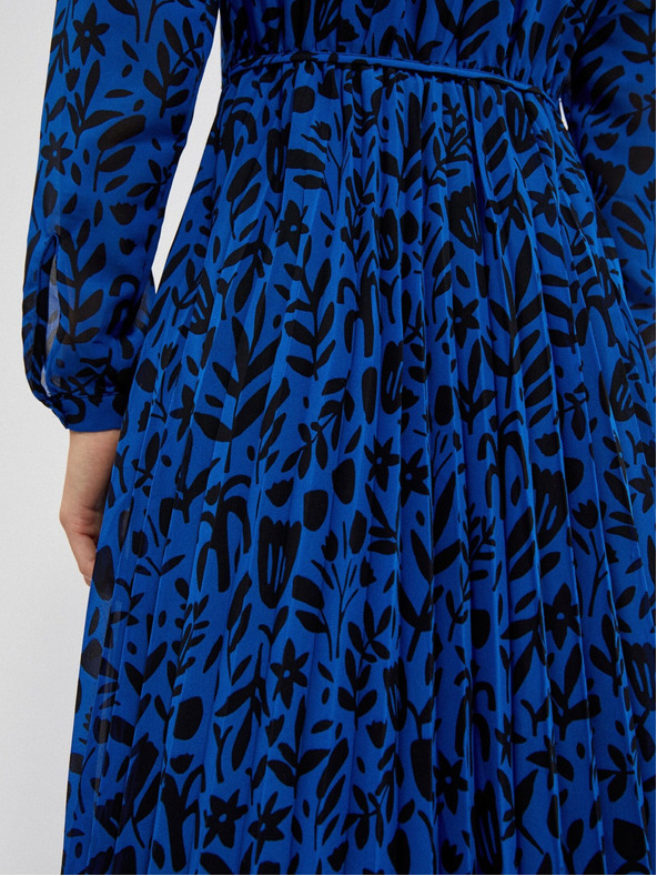 Moodo Черно-синя дамска рокля на цветя Moodo