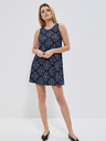 Moodo Тъмно синя дамска шарена рокля Moodo