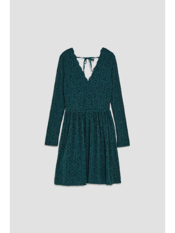 Moodo Зелена дантелена рокля за жени Moodo