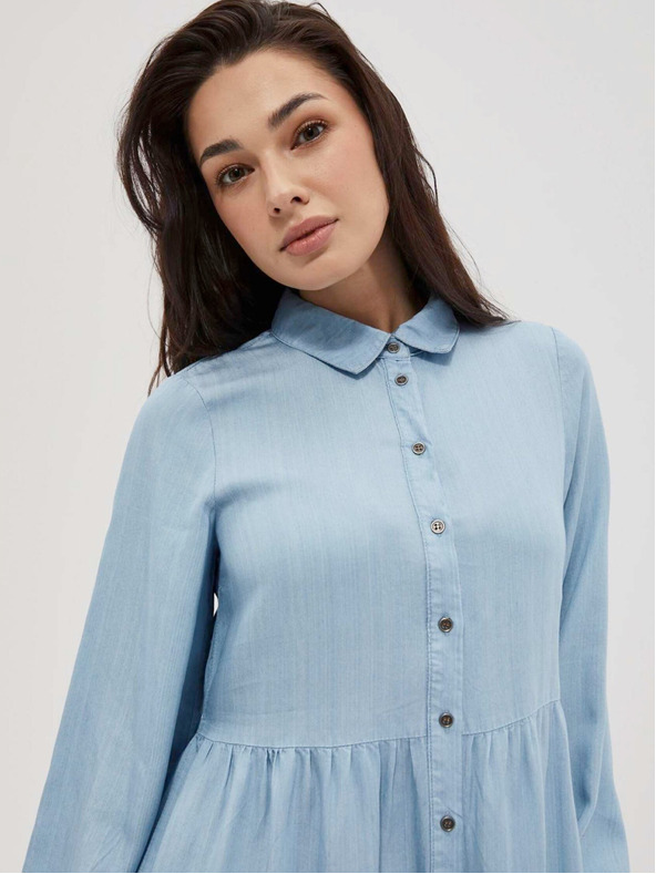 Moodo Светлосиня дамска риза Moodo