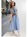 Moodo Дамска синя рокля Moodo