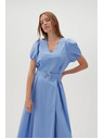 Moodo Дамска синя рокля Moodo