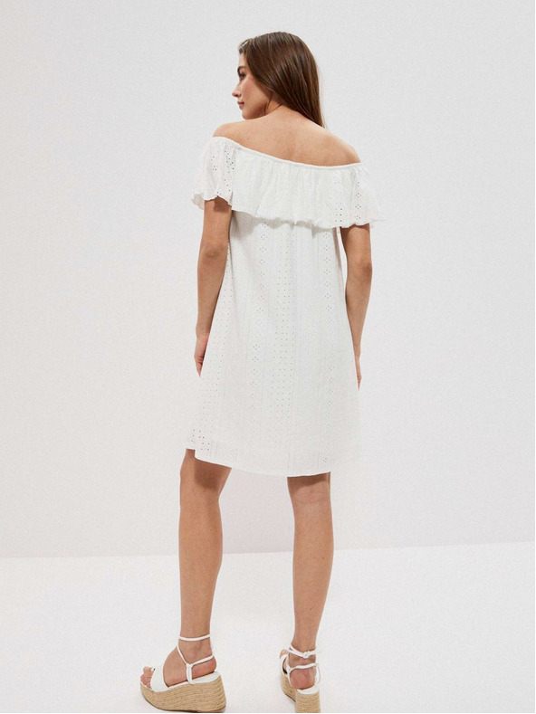 Moodo Бяла дамска рокля Moodo