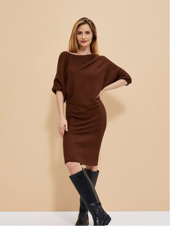 Moodo Кафява дамска рокля Moodo