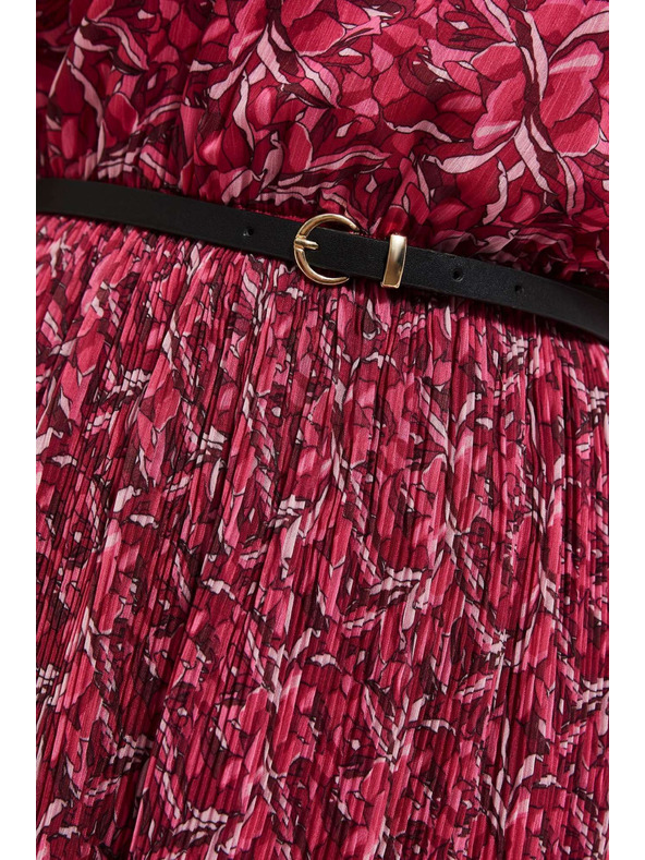 Moodo Розова дамска рокля на цветя Moodo