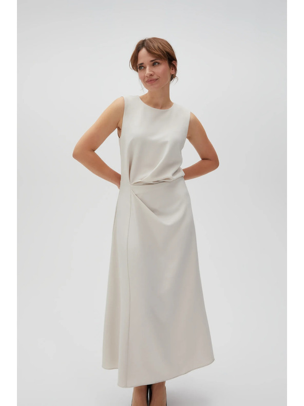 Moodo Бежова дамска рокля MOODO