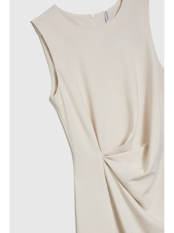 Moodo Бежова дамска рокля MOODO