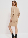 Moodo Бежова дамска рокля Moodo