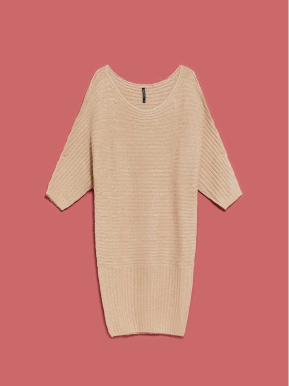 Moodo Бежова дамска рокля Moodo