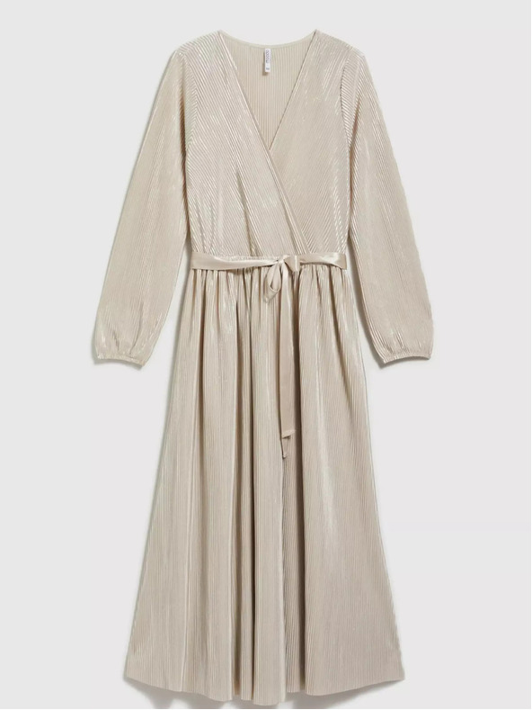 Moodo Бежова дамска рокля MOODO