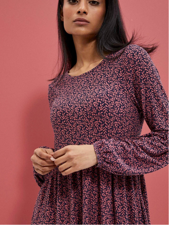 Moodo Розова дамска рокля на цветя Moodo