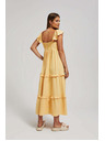 Moodo Жълта дамска рокля Moodo