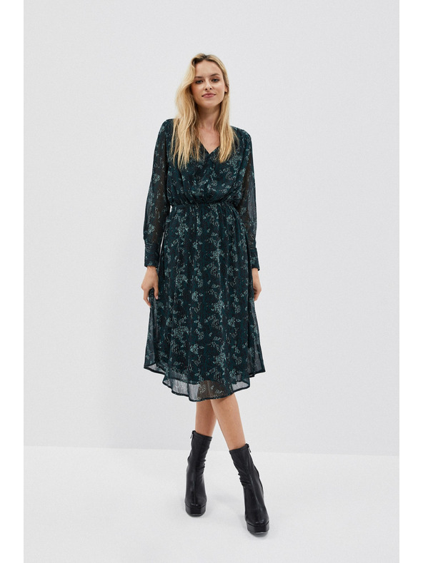 Moodo Зелена дамска рокля Moodo