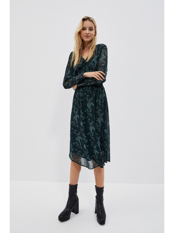 Moodo Зелена дамска рокля Moodo