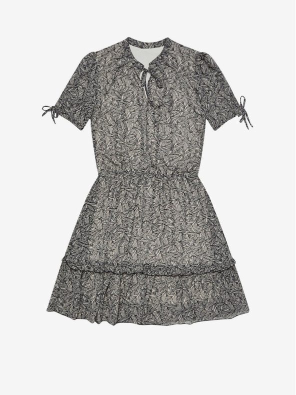 Moodo Черна дамска шарена рокля Moodo