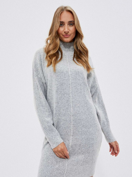 Moodo Светлосива дамска рокля Moodo