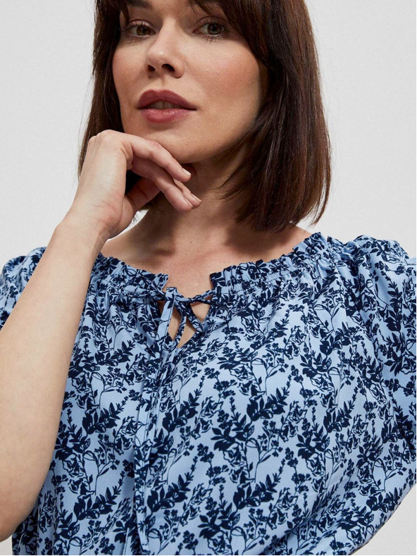 Moodo Синя дамска рокля на цветя Moodo