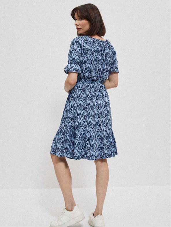 Moodo Синя дамска рокля на цветя Moodo