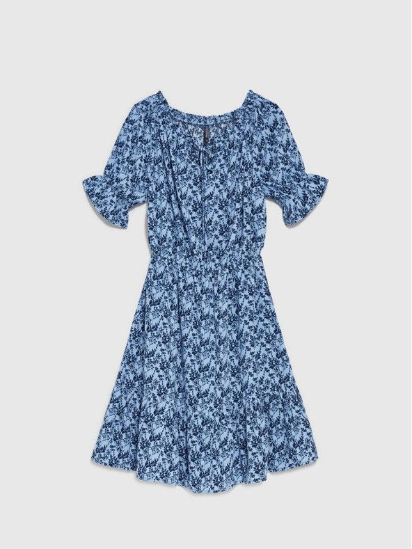 Moodo Синя дамска рокля на цветя Moodo