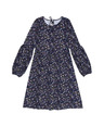 Moodo Тъмно синя дамска рокля на цветя Moodo