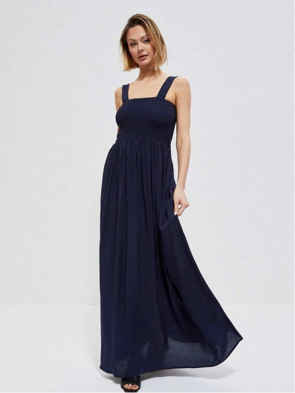 Moodo Тъмносиня дамска рокля Moodo