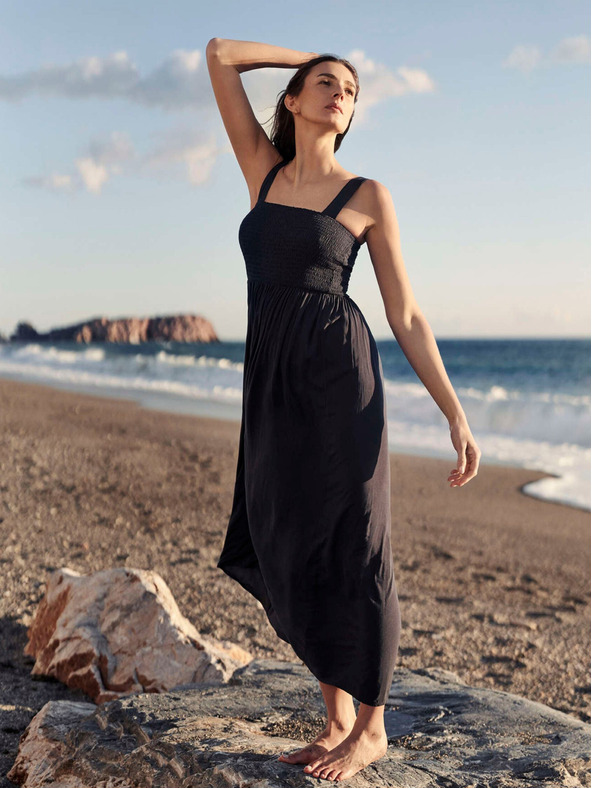 Moodo Тъмносиня дамска рокля Moodo