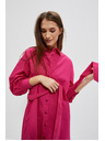 Moodo Розова дамска рокля с риза Moodo